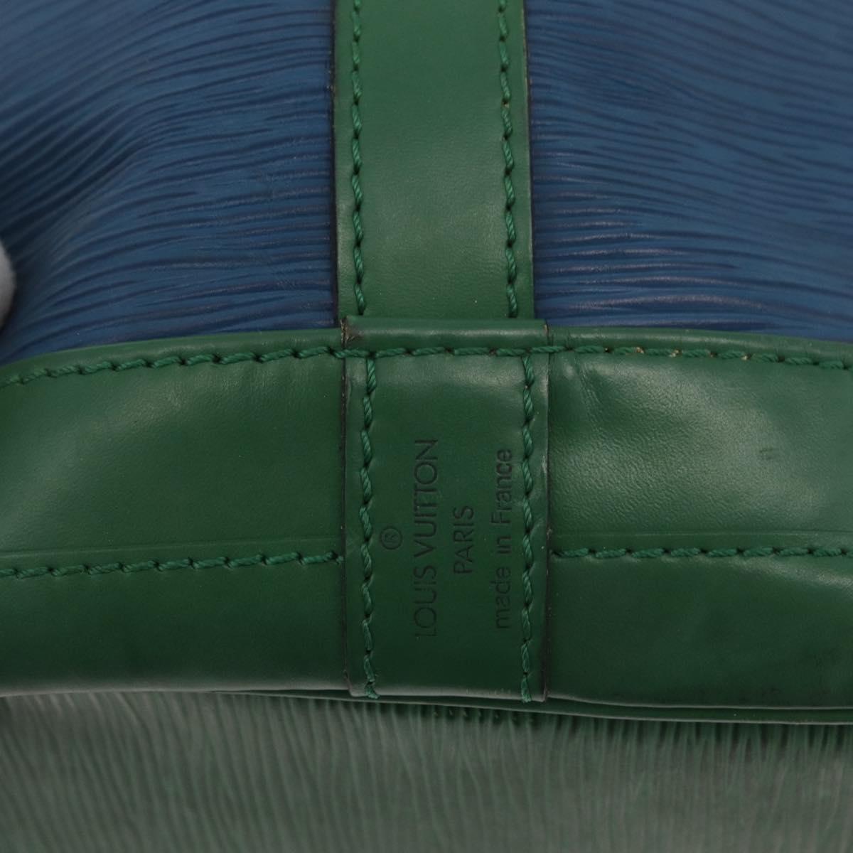 LOUIS VUITTON Epi Noe Shoulder Bag Bicolor Green Blue M44044 LV Auth 178152
