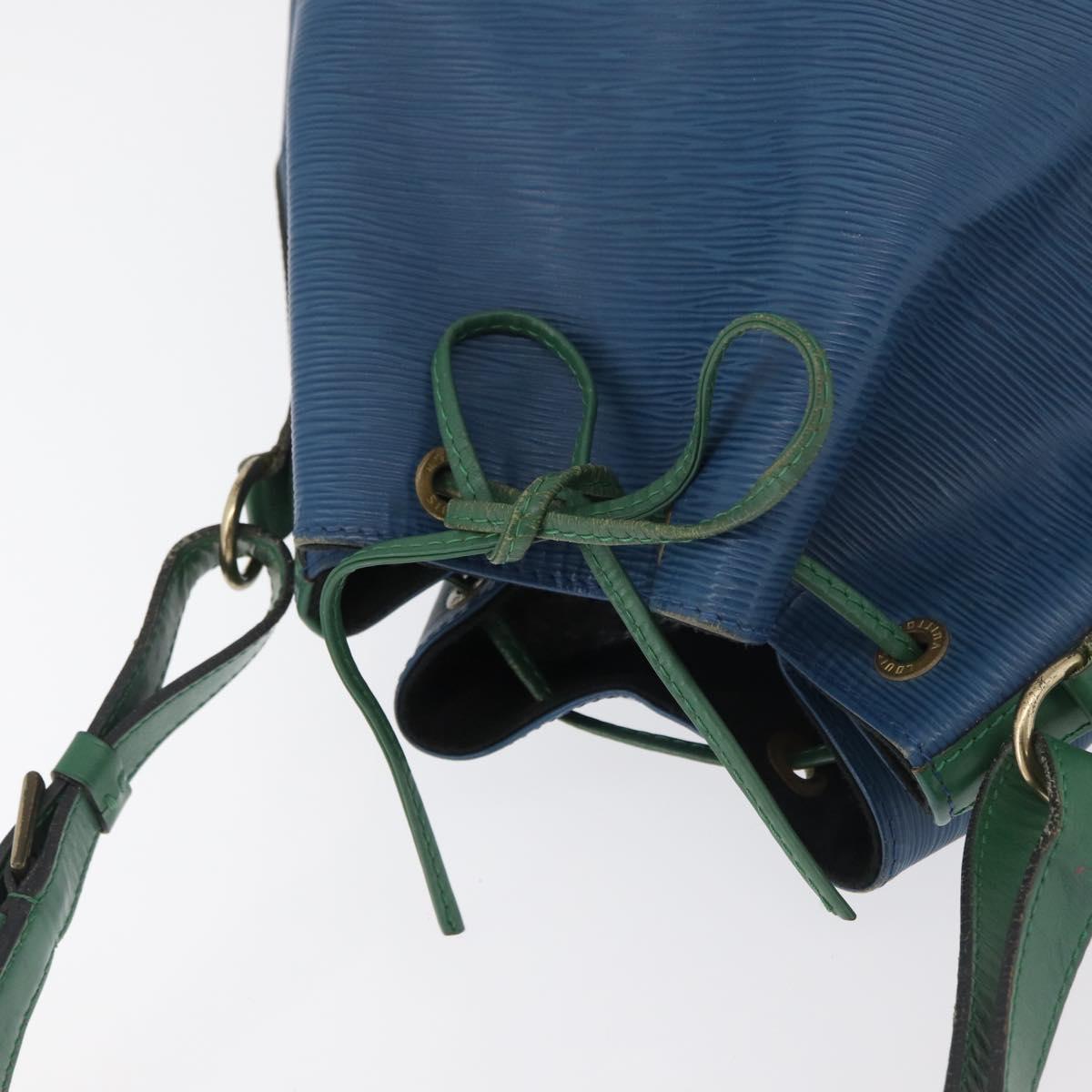 LOUIS VUITTON Epi Noe Shoulder Bag Bicolor Green Blue M44044 LV Auth 178152