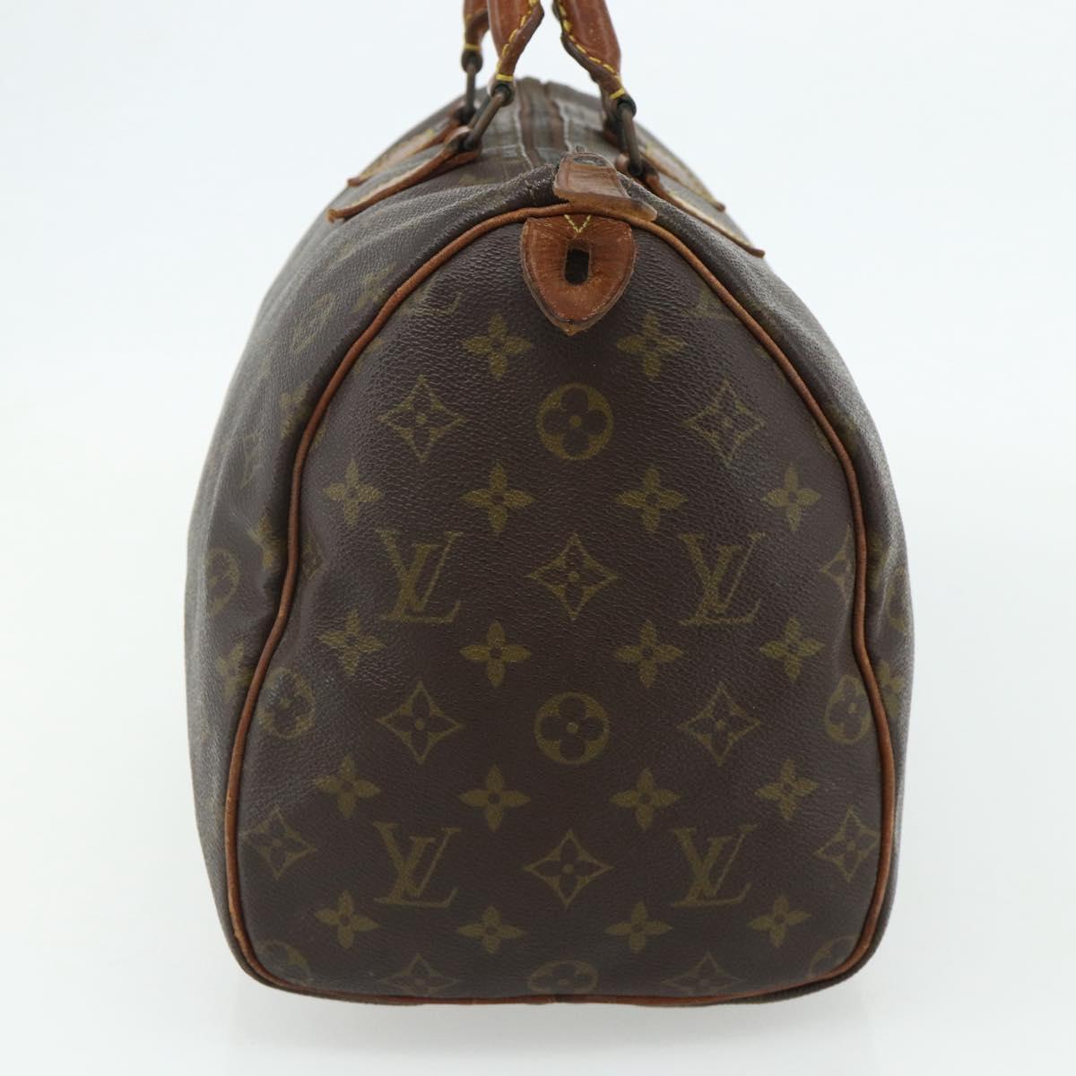 LOUIS VUITTON Monogram Speedy 30 Hand Bag M41526 LV Auth 178157
