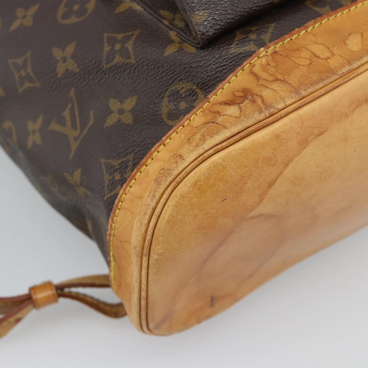 LOUIS VUITTON Monogram Montsouris GM Backpack M51135 LV Auth 178192