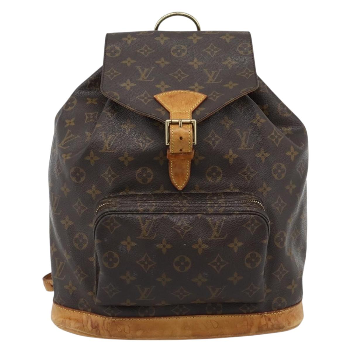 LOUIS VUITTON Monogram Montsouris GM Backpack M51135 LV Auth 178192