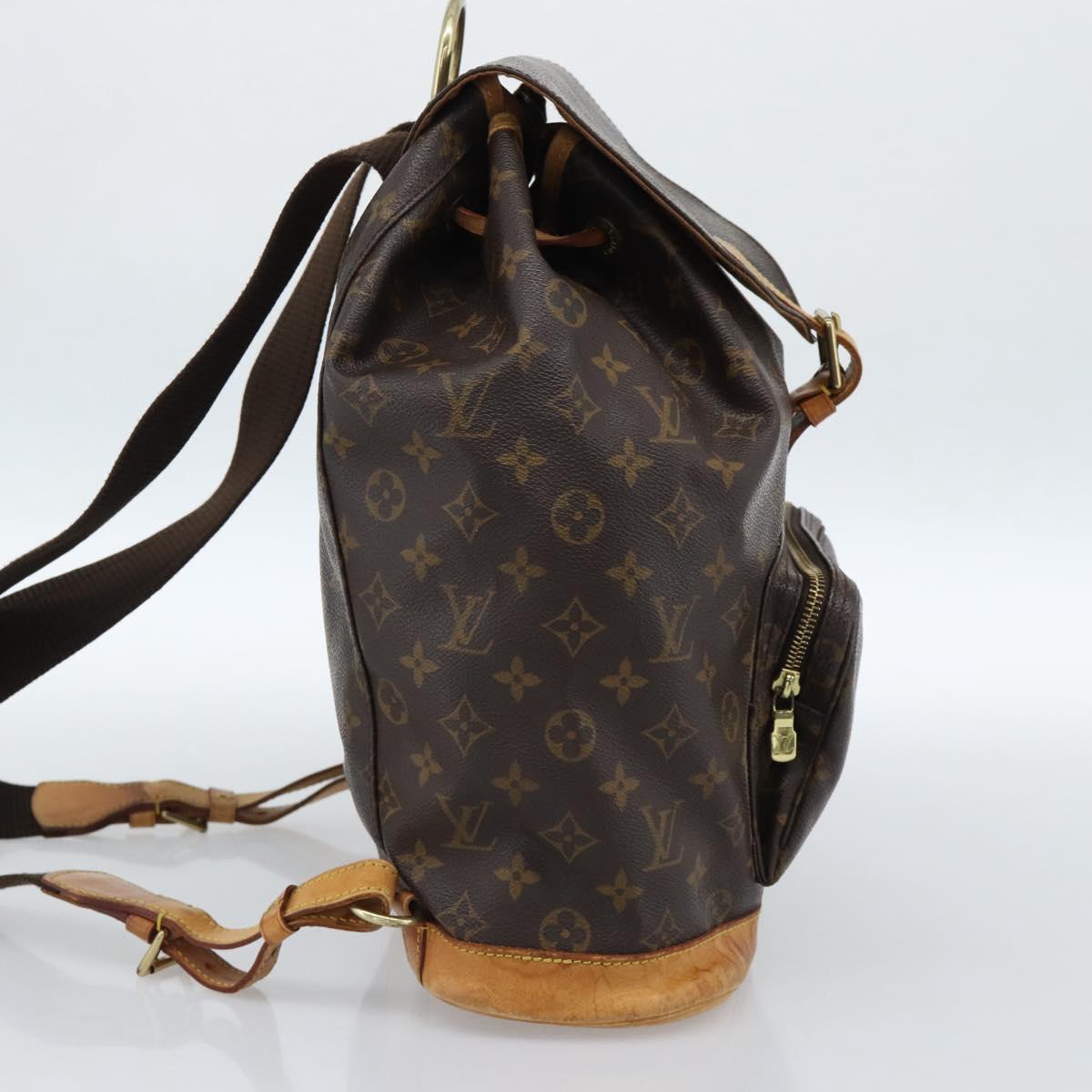 LOUIS VUITTON Monogram Montsouris GM Backpack M51135 LV Auth 178192