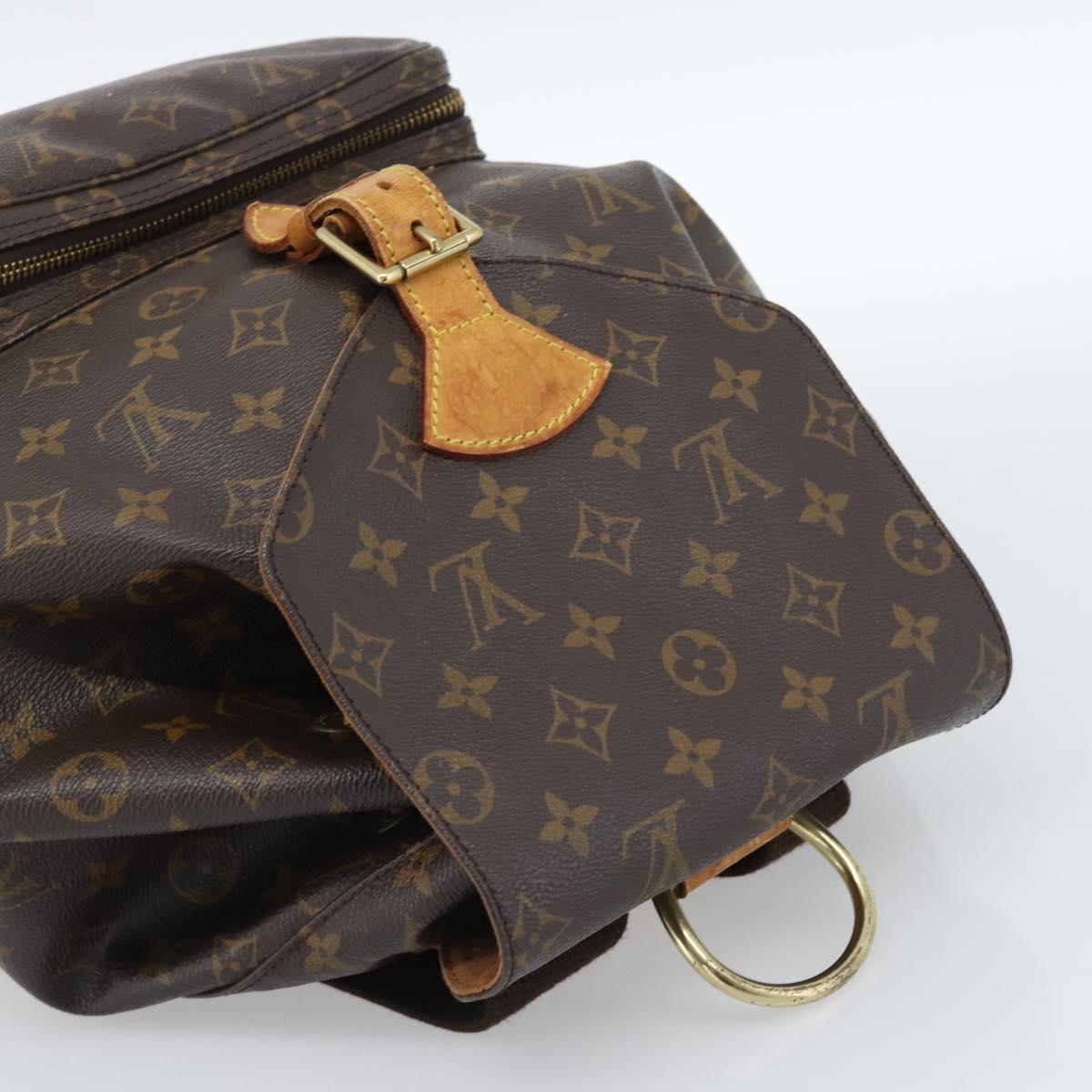 LOUIS VUITTON Monogram Montsouris GM Backpack M51135 LV Auth 178192