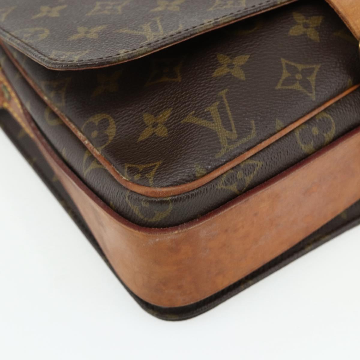 LOUIS VUITTON Monogram Cartouchiere GM Shoulder Bag M51252 LV Auth 178197