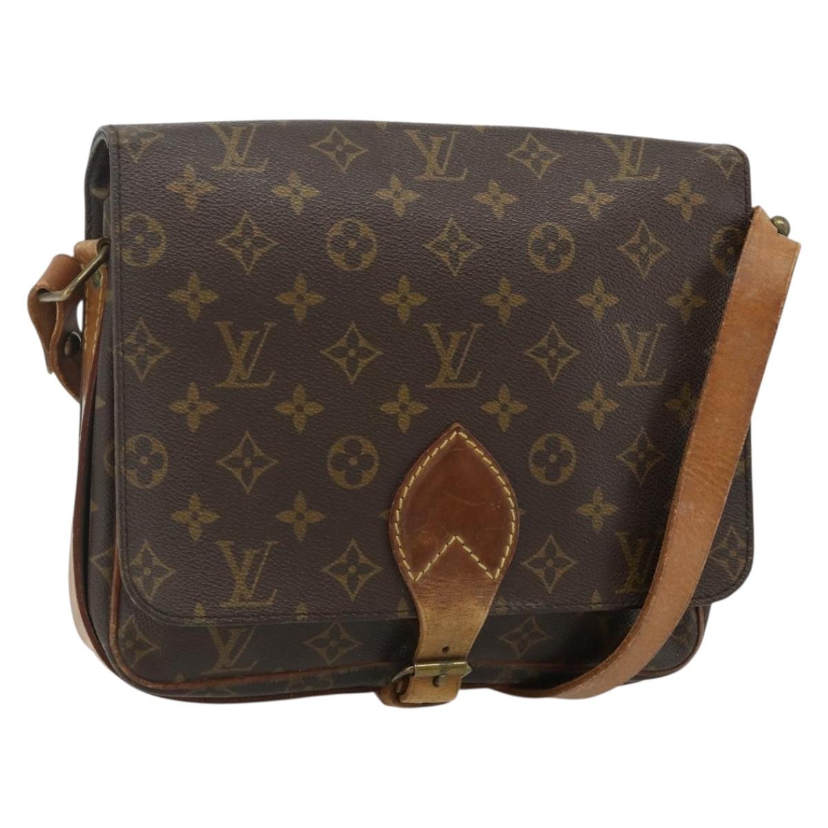 LOUIS VUITTON Monogram Cartouchiere GM Shoulder Bag M51252 LV Auth 178198