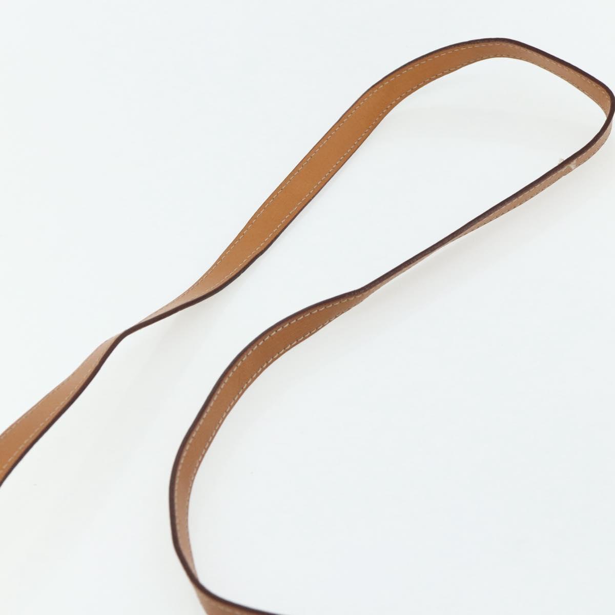 CELINE Macadam Canvas Shoulder Bag PVC Leather Brown Gold Auth 178220A