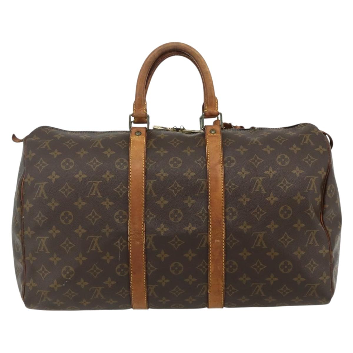 LOUIS VUITTON Monogram Keepall 45 Boston Bag M41428 LV Auth 178227