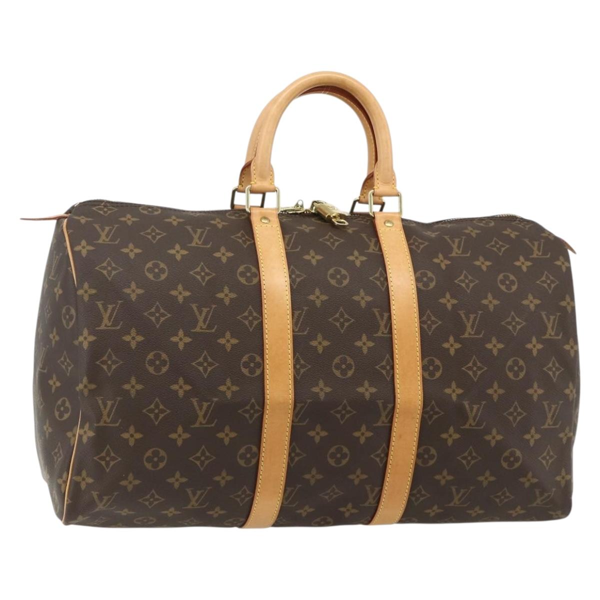 LOUIS VUITTON Monogram Keepall 45 Boston Bag M41428 LV Auth 178230SAV
