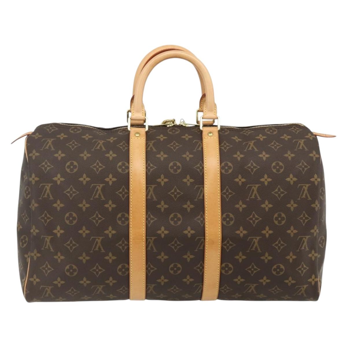 LOUIS VUITTON Monogram Keepall 45 Boston Bag M41428 LV Auth 178230SAV