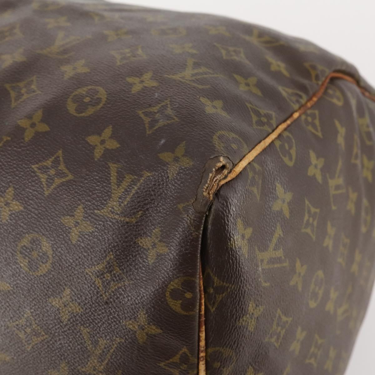 LOUIS VUITTON Monogram Keepall 55 Boston Bag M41424 LV Auth 178233