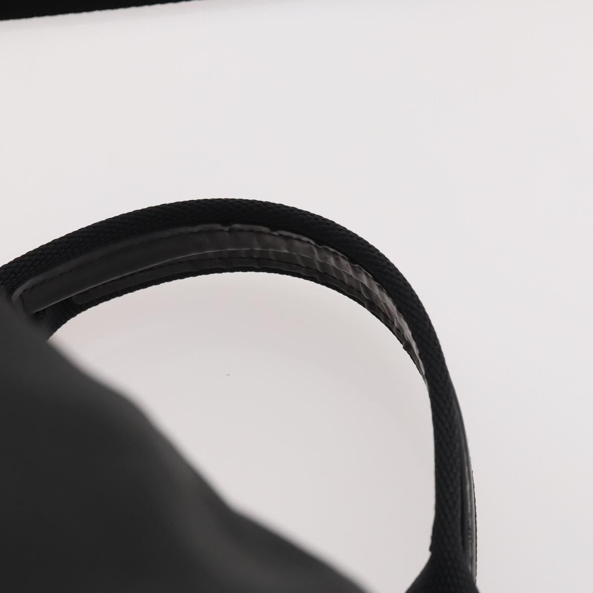 PRADA Boston Bag Nylon 2way Black Silver Auth 178245