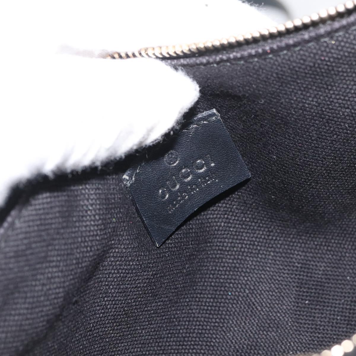 GUCCI Tote Bag Canvas Black Gold 247209 Auth 178246