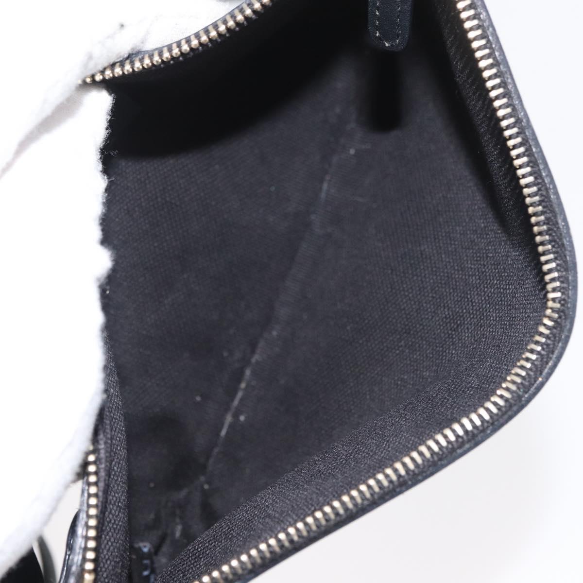 GUCCI Tote Bag Canvas Black Gold 247209 Auth 178246
