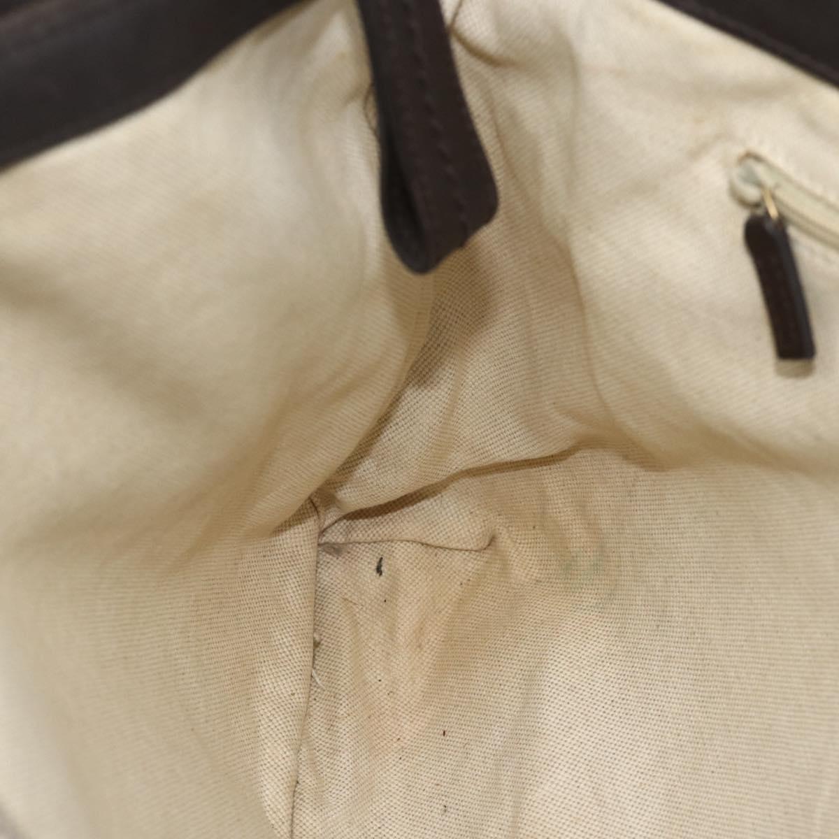 GUCCI GG Canvas Tote Bag Beige Gold 296835 Auth 178263