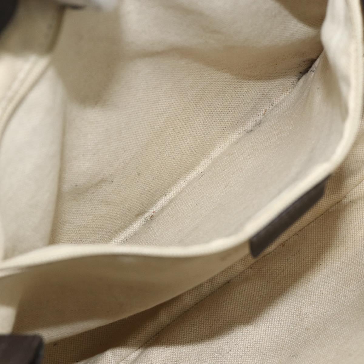 GUCCI GG Canvas Tote Bag Beige Gold 296835 Auth 178263