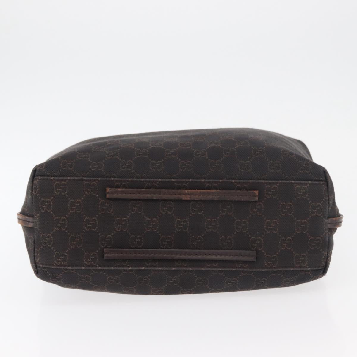 GUCCI GG Canvas Shoulder Bag Brown 101341 Auth 178264