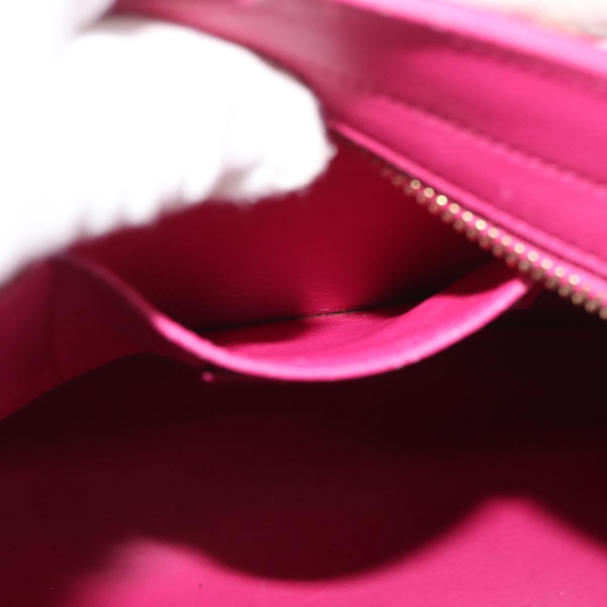 SAINT LAURENT Petit Cabas Hand Bag Leather 2way Pink Gold Auth 178276A