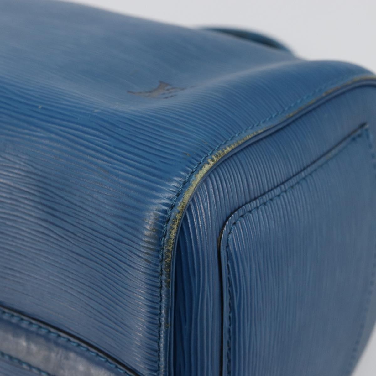 LOUIS VUITTON Epi Speedy 30 Hand Bag Toledo Blue M43005 LV Auth 178278A