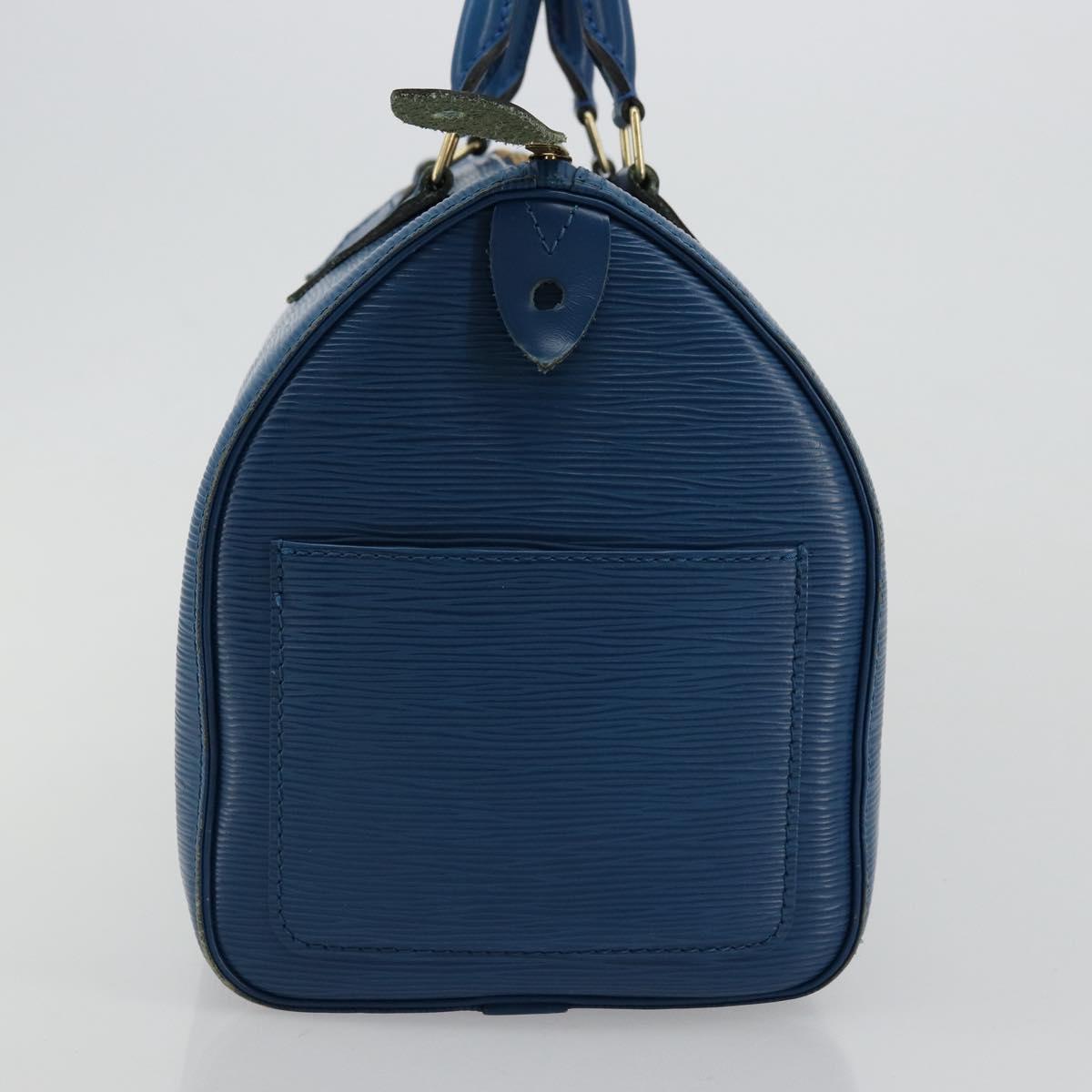 LOUIS VUITTON Epi Speedy 30 Hand Bag Toledo Blue M43005 LV Auth 178278A