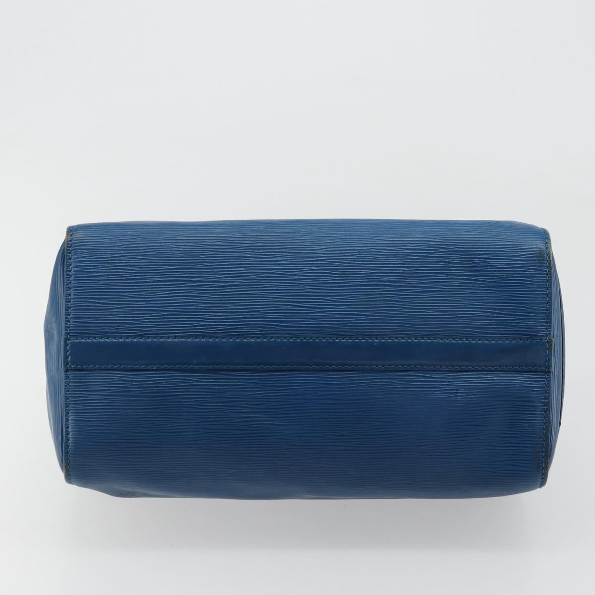 LOUIS VUITTON Epi Speedy 30 Hand Bag Toledo Blue M43005 LV Auth 178278A