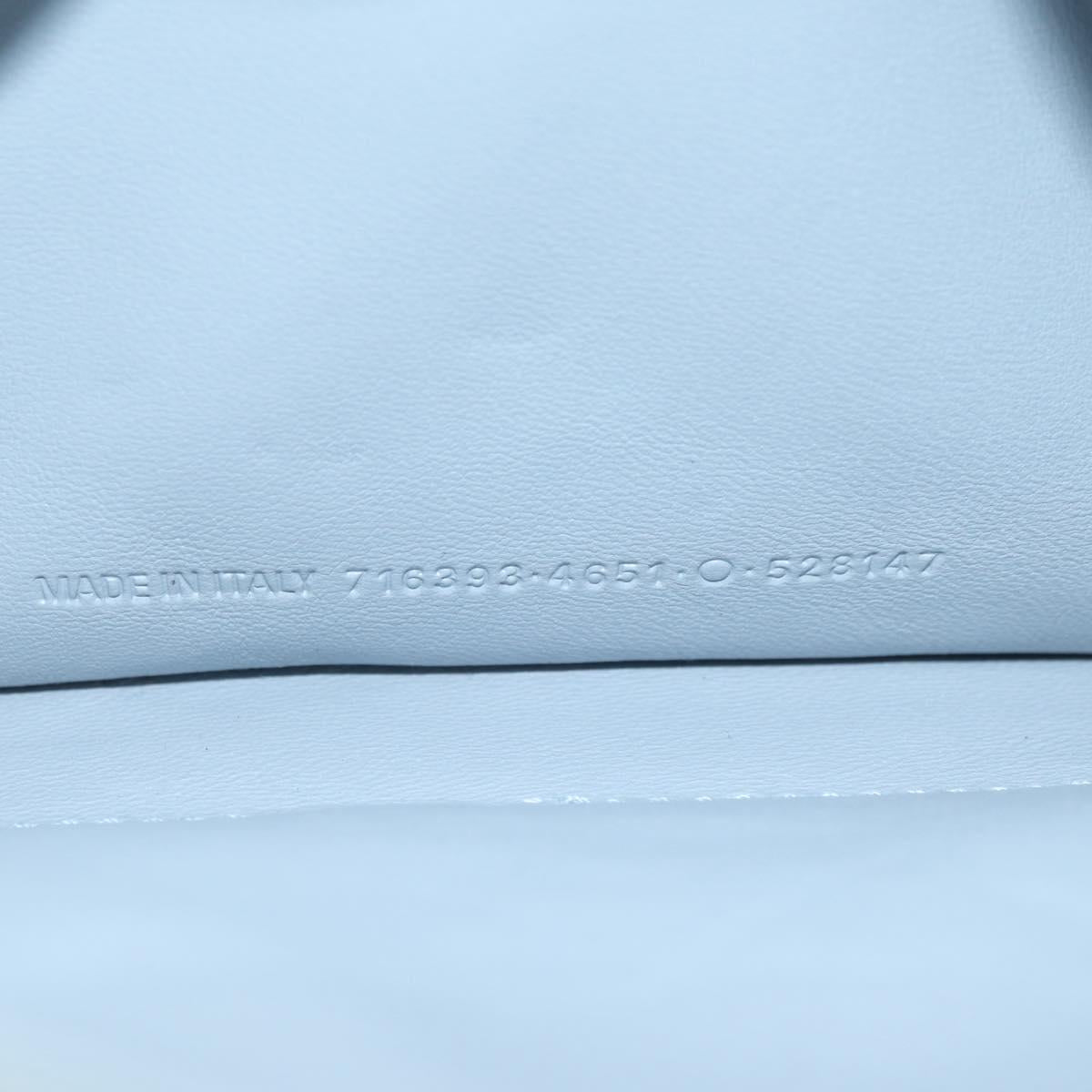 BALENCIAGA Chain Crash Shoulder Bag Denim Blue Silver 716393 Auth 178295SAM