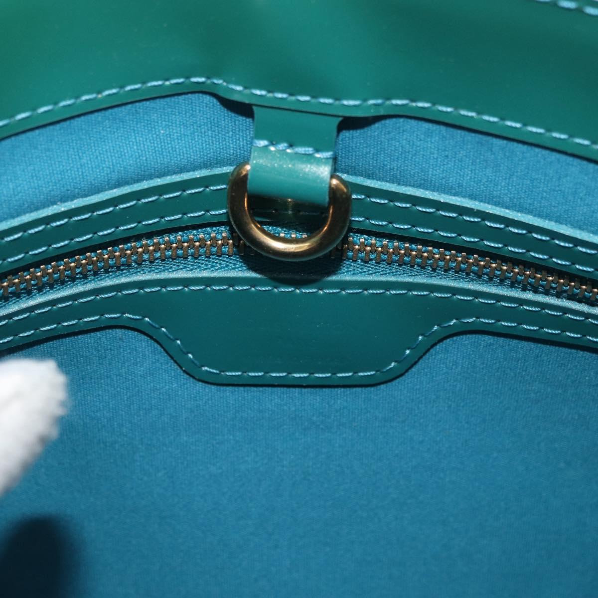 LOUIS VUITTON Monogram Vernis Wilshire PM Bag Blue Galatic M93646 Auth 178336A