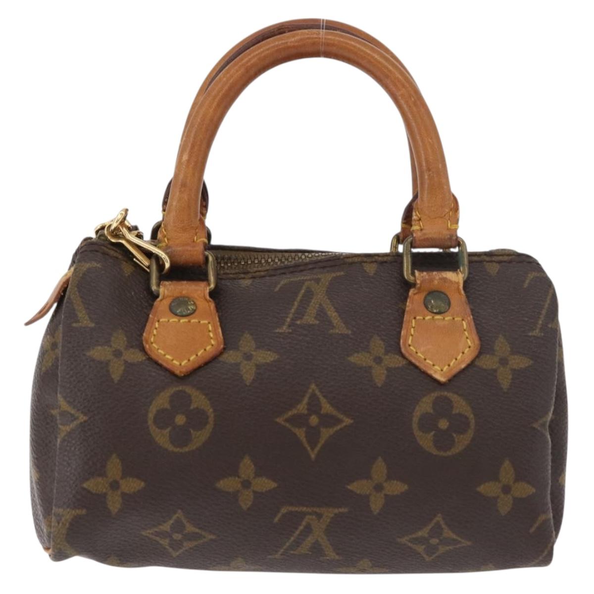 LOUIS VUITTON Monogram Mini Speedy Hand Bag M41534 LV Auth 178347