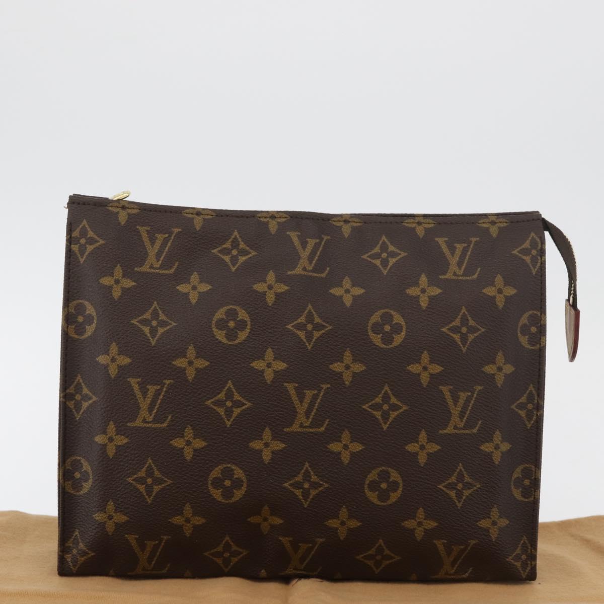 LOUIS VUITTON Monogram Poche Toilette 26 Pouch M47542 LV Auth 178360A