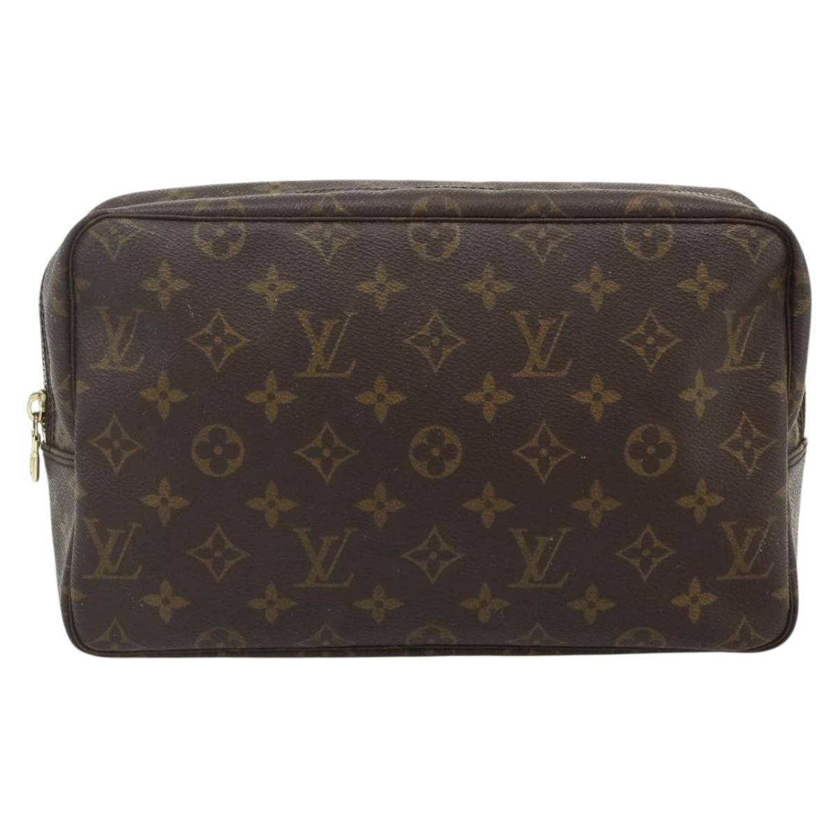 LOUIS VUITTON Monogram Trousse Toilette 28 Clutch Bag M47522 LV Auth 178361