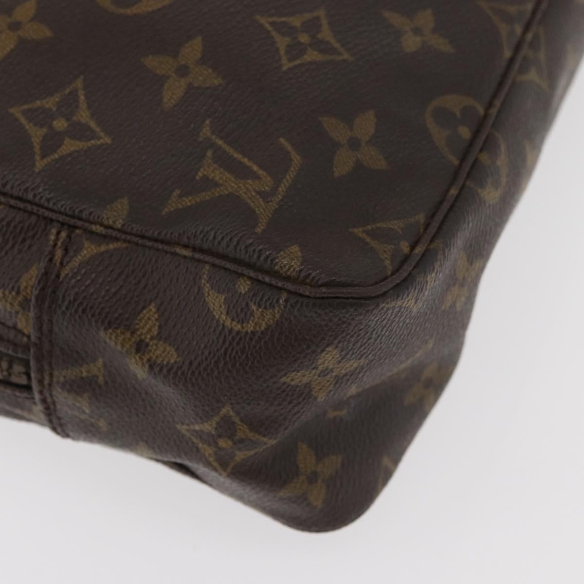 LOUIS VUITTON Monogram Trousse Toilette 28 Clutch Bag M47522 LV Auth 178362