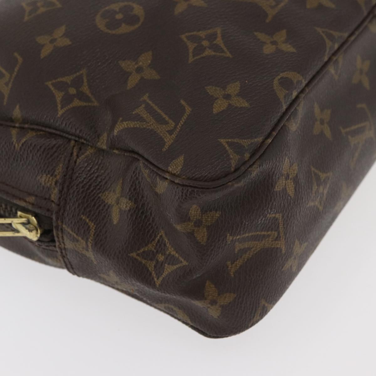 LOUIS VUITTON Monogram Trousse Toilette 28 Clutch Bag M47522 LV Auth 178362