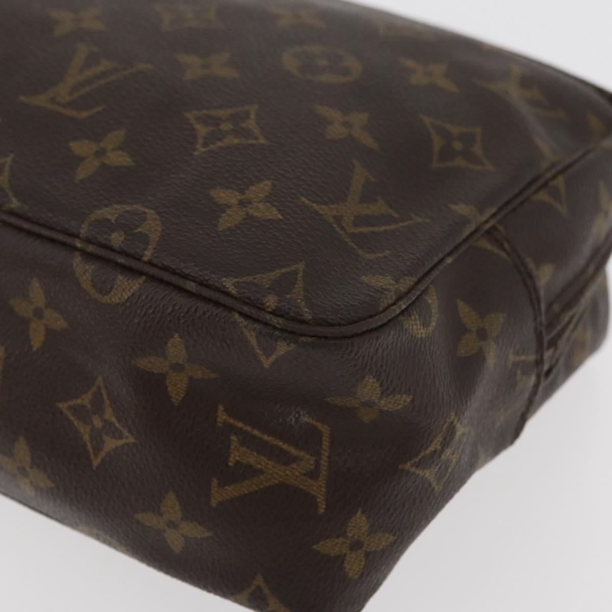 LOUIS VUITTON Monogram Trousse Toilette 28 Clutch Bag M47522 LV Auth 178362