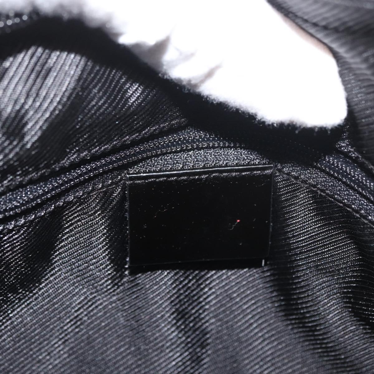 GUCCI GG Canvas Shoulder Bag Black Gold 001 4204 3444 Auth 178366A