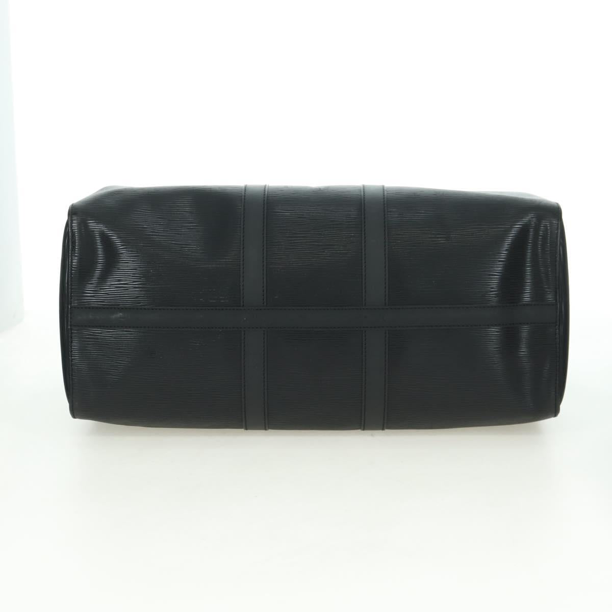 LOUIS VUITTON Epi Keepall 45 Boston Bag Black M42972 LV Auth 178370SAV