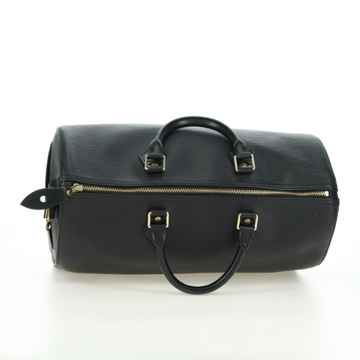 LOUIS VUITTON Epi Speedy 35 Hand Bag Black M42992 LV Auth 178372SAV