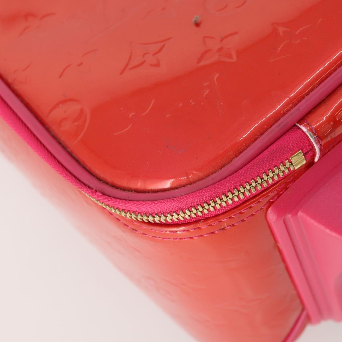 LOUIS VUITTON Monogram Vernis Pegas 45 Suitcase Rose Pop M93713 LV Auth 178376