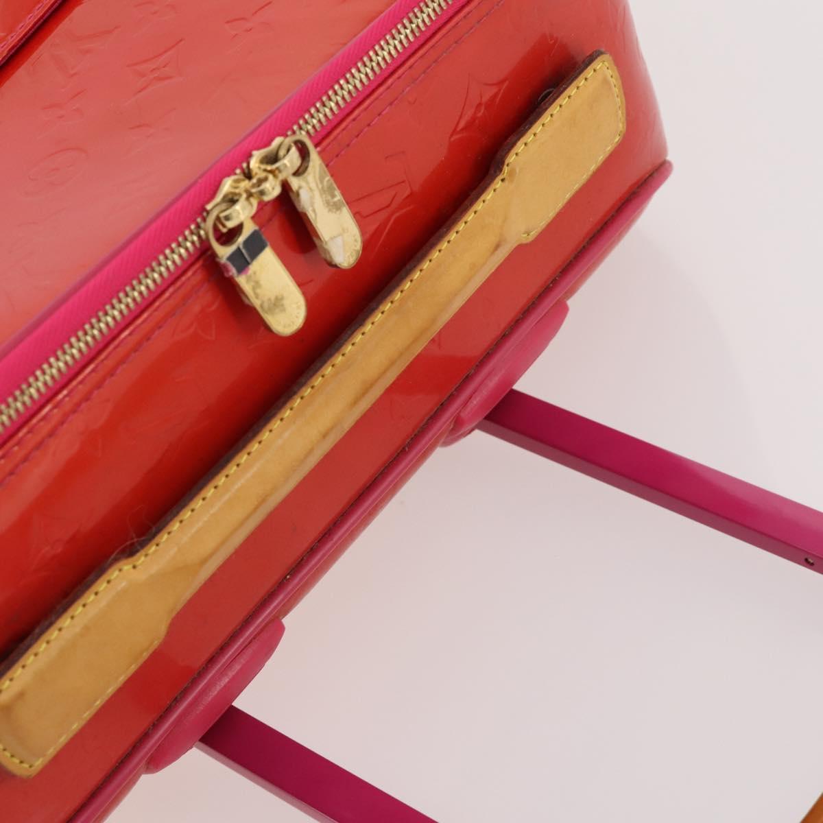LOUIS VUITTON Monogram Vernis Pegas 45 Suitcase Rose Pop M93713 LV Auth 178376