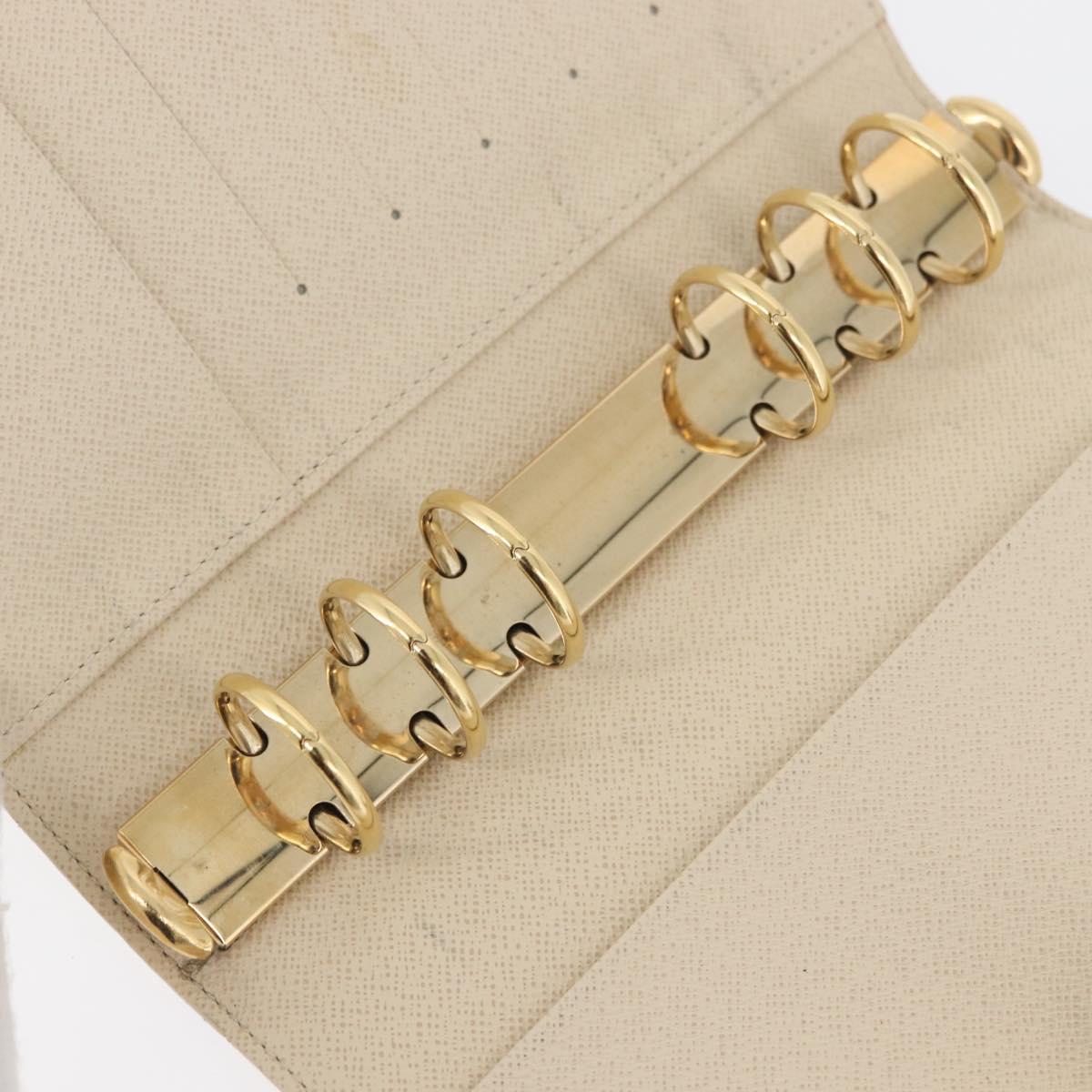 LOUIS VUITTON Damier Azur Agenda MM Day Planner Cover R20707 LV Auth 178379A