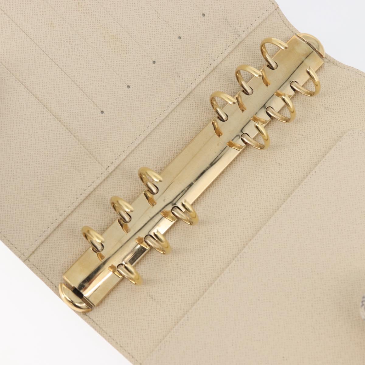 LOUIS VUITTON Damier Azur Agenda MM Day Planner Cover R20707 LV Auth 178379A