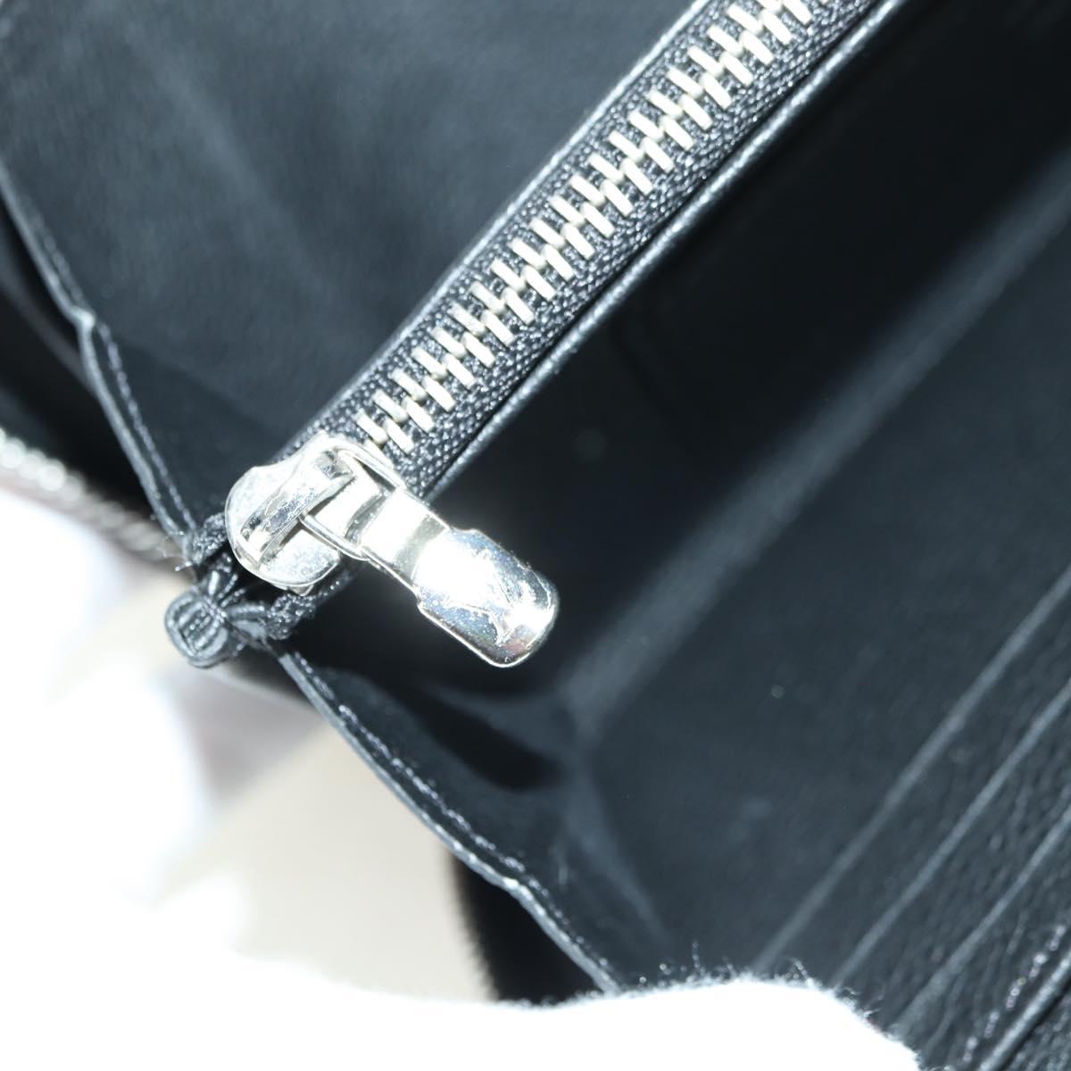 LOUIS VUITTON Zippy Rock Me Long Wallet Leather Black M62622 LV Auth 178386M