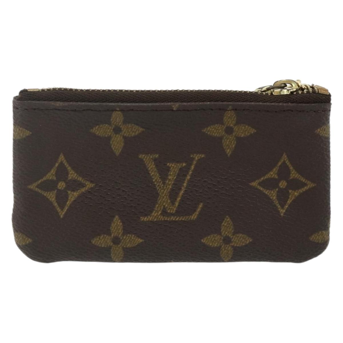LOUIS VUITTON Monogram Pochette Cles Coin Purse M62650 LV Auth 178389A