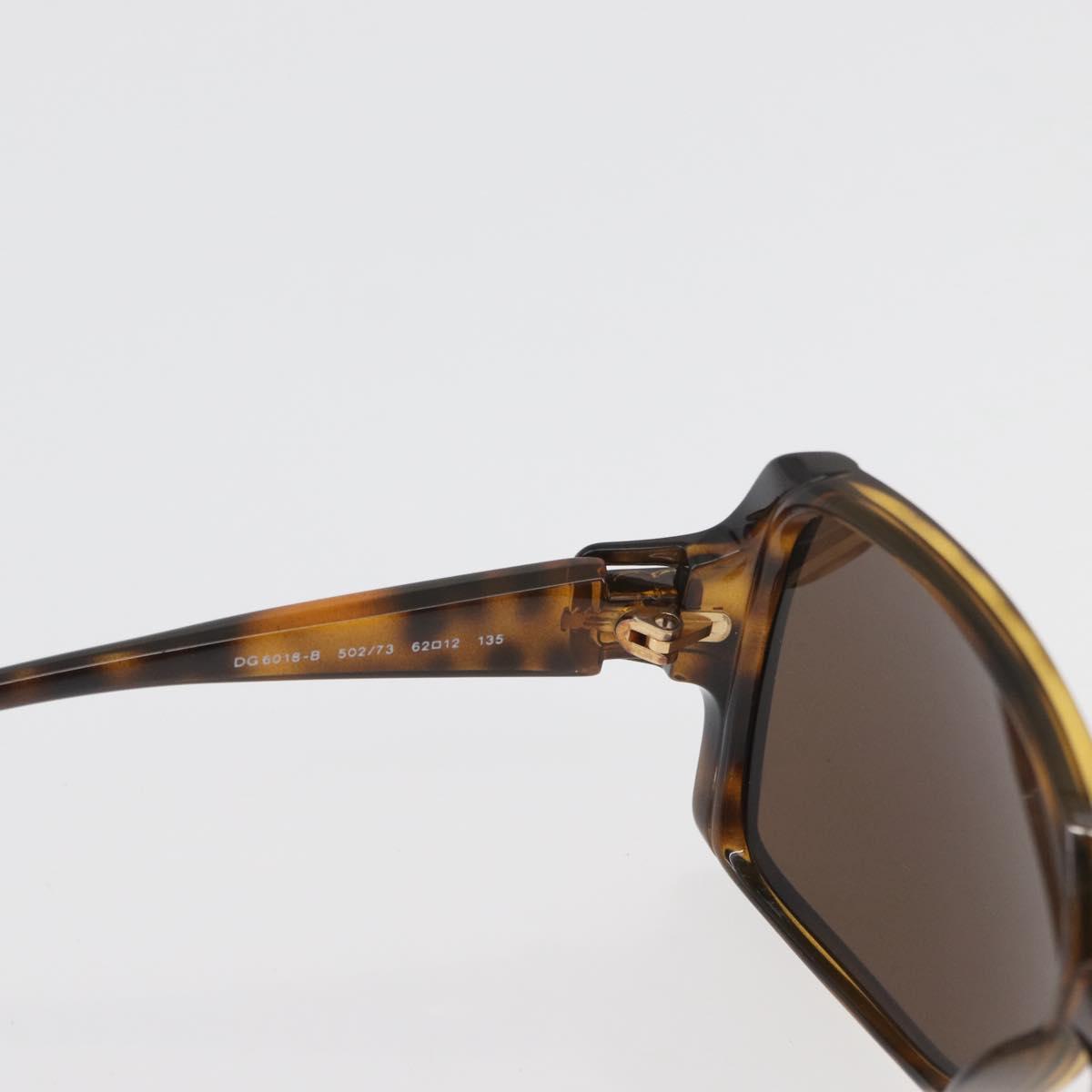 DOLCE&GABBANA Tortoise Pattern Sunglasses plastic 2 Set Brown Auth 178392