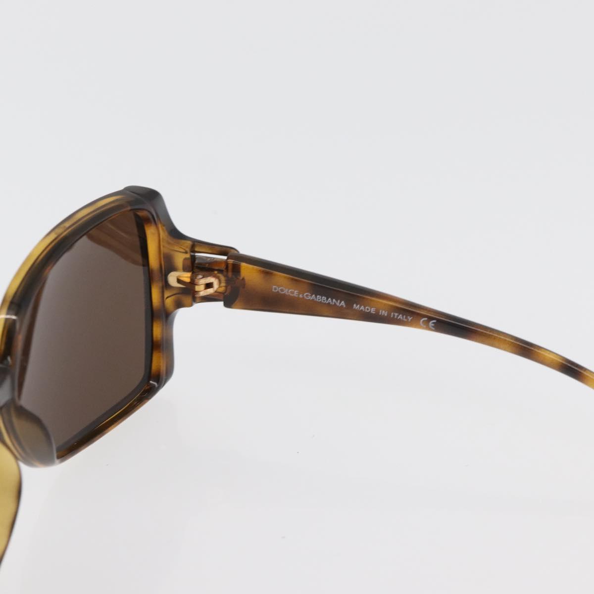 DOLCE&GABBANA Tortoise Pattern Sunglasses plastic 2 Set Brown Auth 178392