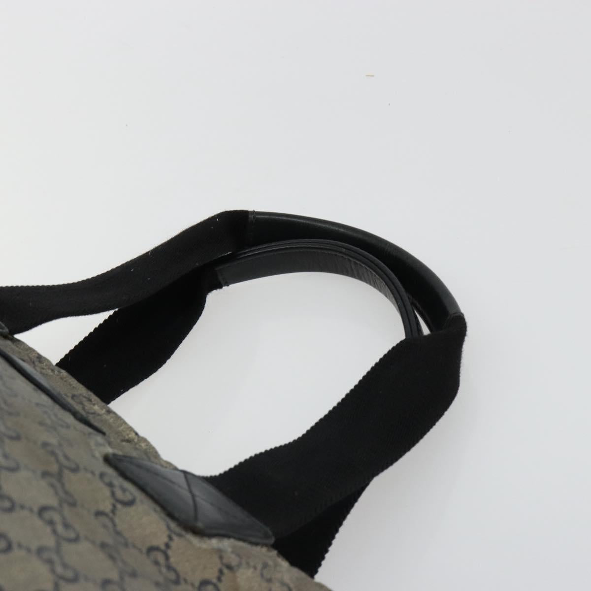 GUCCI GG Crystal Tote Bag Coated Canvas Navy 131231 Auth 178402