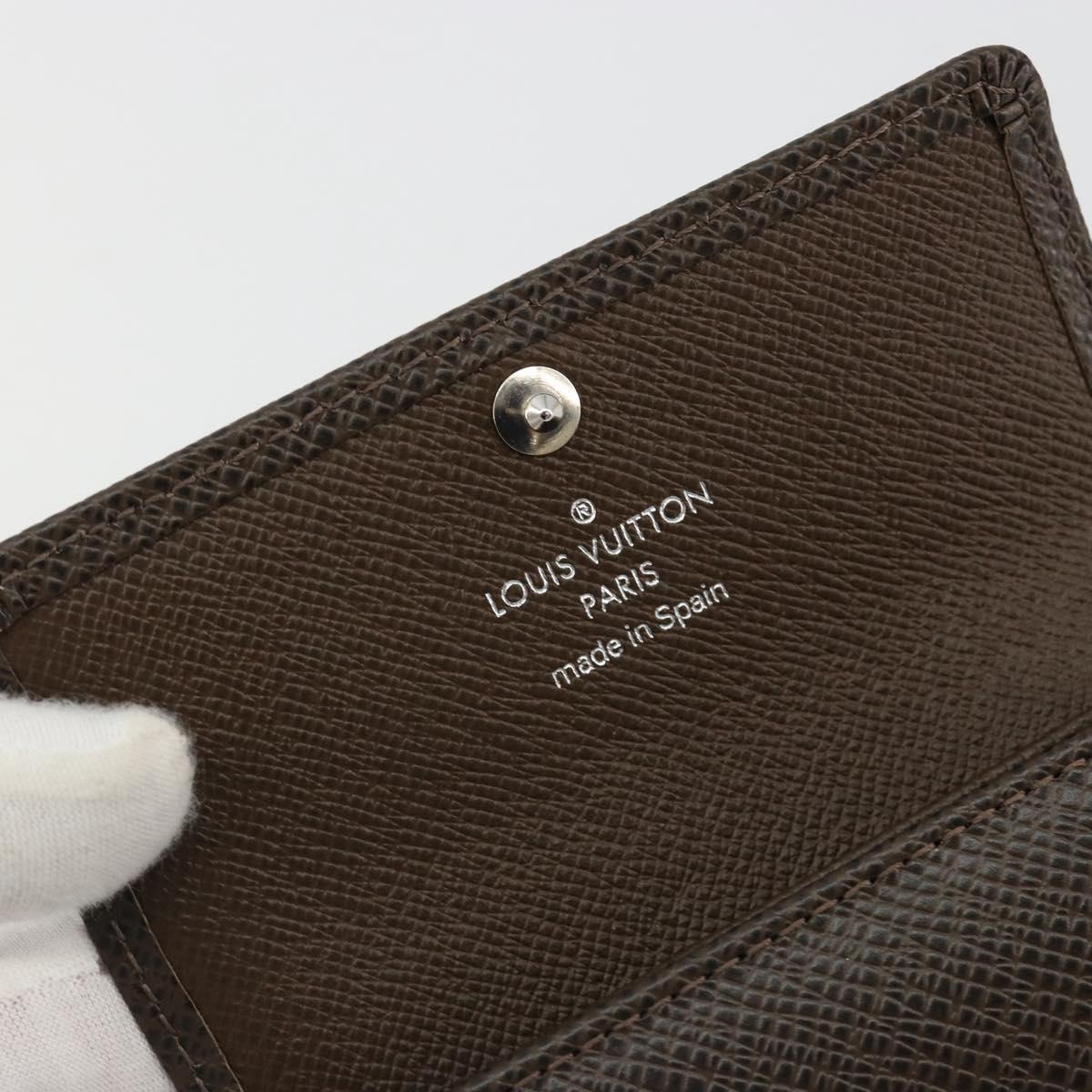 LOUIS VUITTON Taiga Multicles 4 Key Case Grizzly M30528 LV Auth 178406A