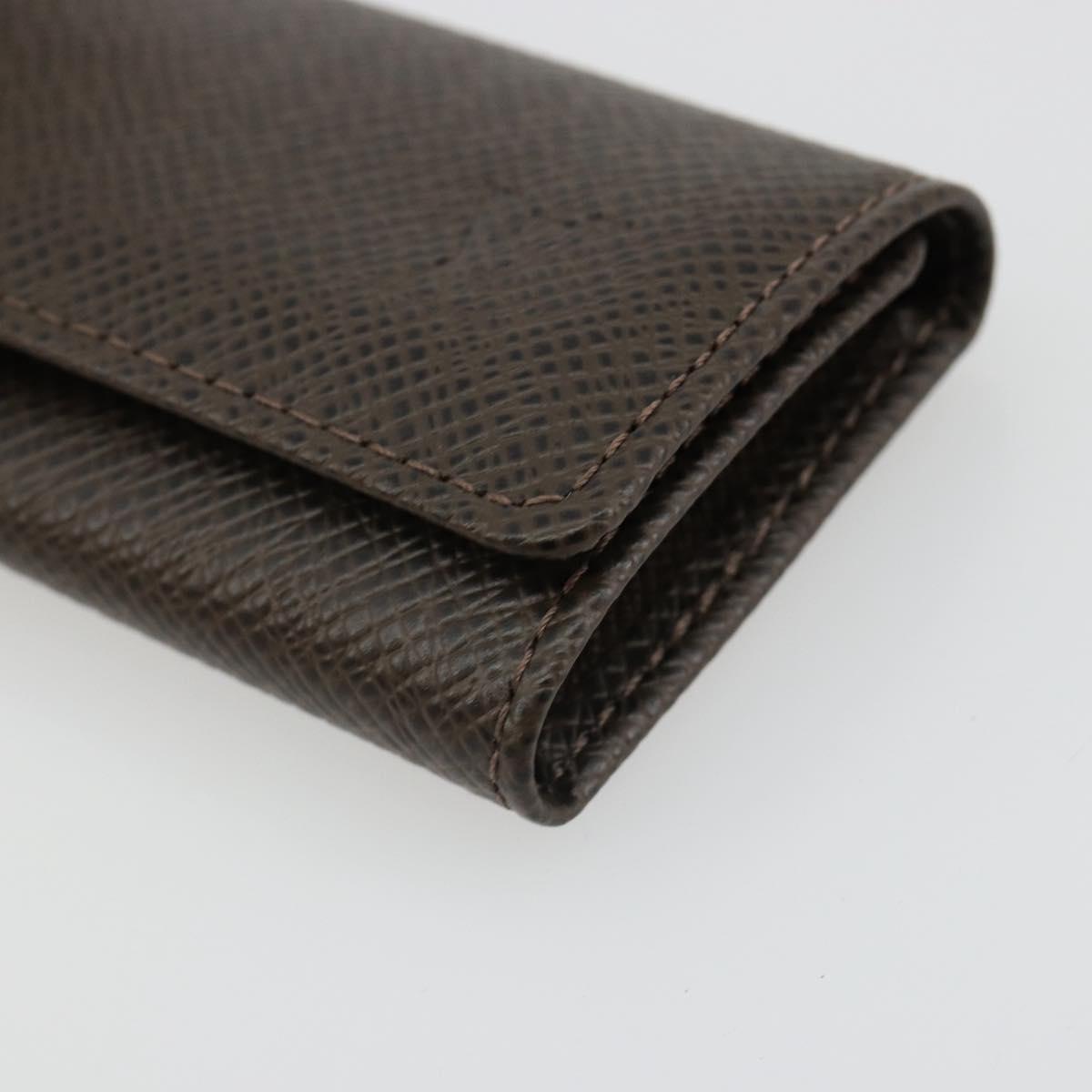 LOUIS VUITTON Taiga Multicles 4 Key Case Grizzly M30528 LV Auth 178406A