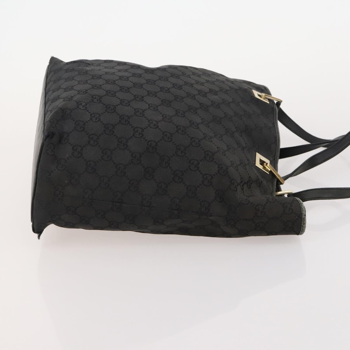 GUCCI GG Canvas Hand Bag 4 Set Black Beige Auth 178410