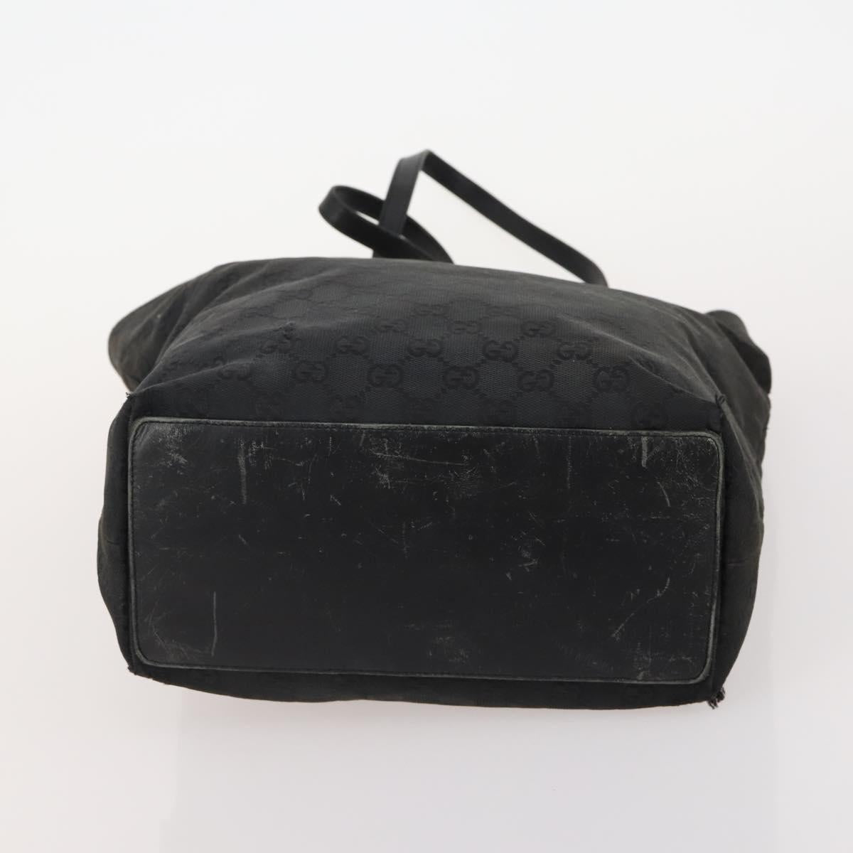 GUCCI GG Canvas Hand Bag 4 Set Black Beige Auth 178410