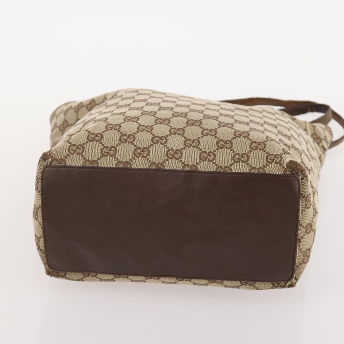 GUCCI GG Canvas Hand Bag 4 Set Black Beige Auth 178410