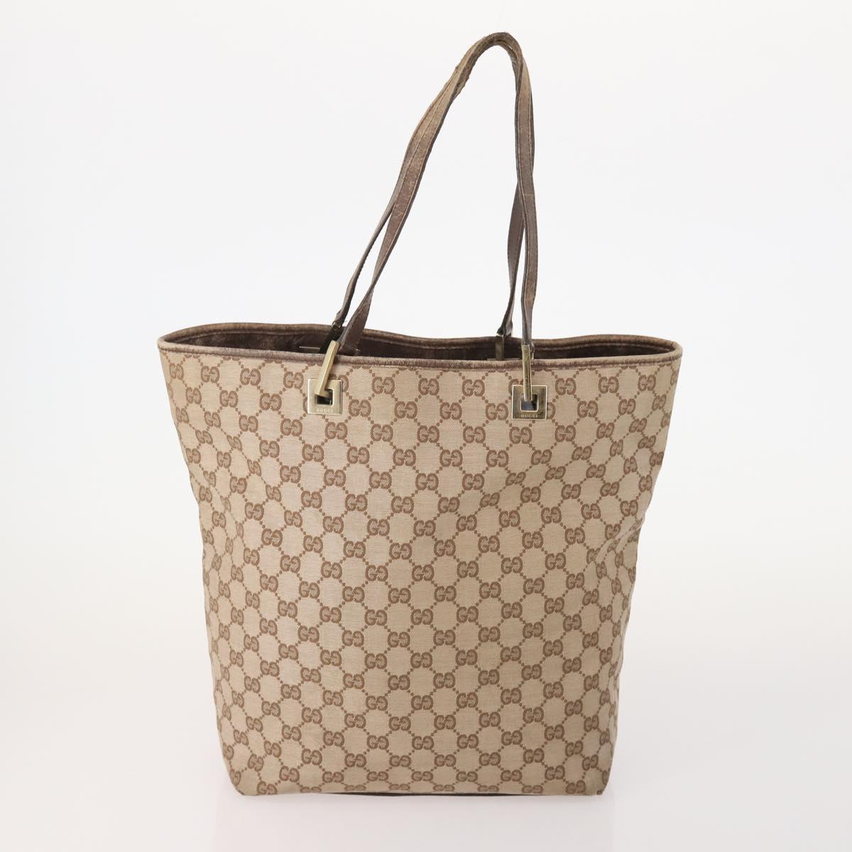 GUCCI GG Supreme GG Crystal Coated Canvas 4 Set Black Beige Auth 178411